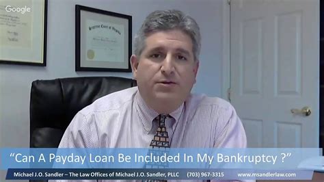Can Payday Loans Be Included In Bankruptcy